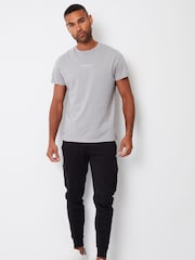 Threadbare Black Cargo Style Joggers - Image 3 of 4