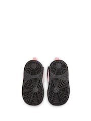 Nike White/Black/Pink Toddler Court Borough Mid Trainers - Image 6 of 8