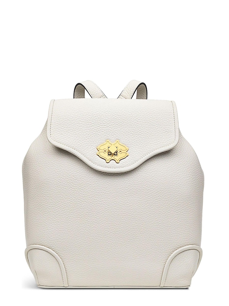 Radley London Medium Heirloom Place Flapover White Backpack - Image 1 of 4 Radley London Medium Heirloom Place Flapover White Backpack - Image 1 of 4