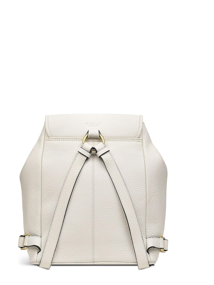Radley London Medium Heirloom Place Flapover White Backpack - Image 2 of 4 Radley London Medium Heirloom Place Flapover White Backpack - Image 2 of 4