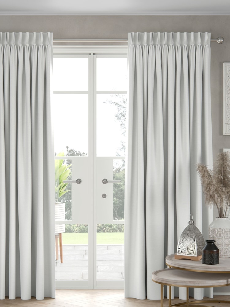 Light Grey Made to Measure Curtains - Image 1 of 4