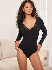 Black Next ThermoGen Lightweight Thermal Long Sleeve Bodysuit - Image 1 of 7
