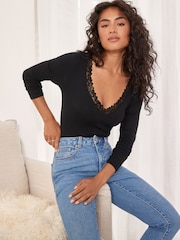 Black Next ThermoGen Lightweight Thermal Long Sleeve Bodysuit - Image 3 of 7