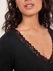 Black Next ThermoGen Lightweight Thermal Long Sleeve Bodysuit - Image 5 of 7