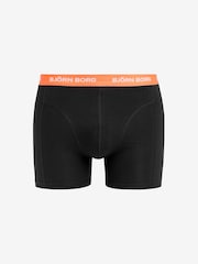 Bjorn Borg Black Cotton Stretch Boxer 5 Pack - Image 3 of 6