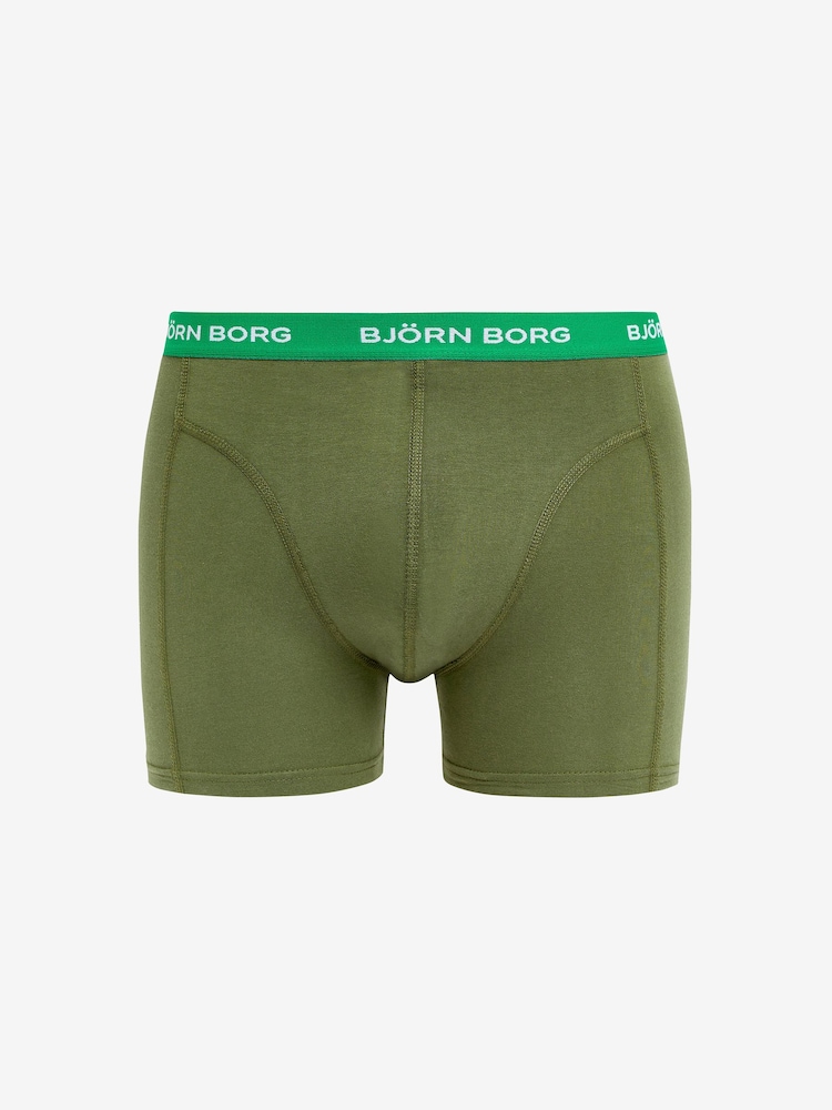 Bjorn Borg Black Cotton Stretch Boxer 5 Pack - Image 4 of 6