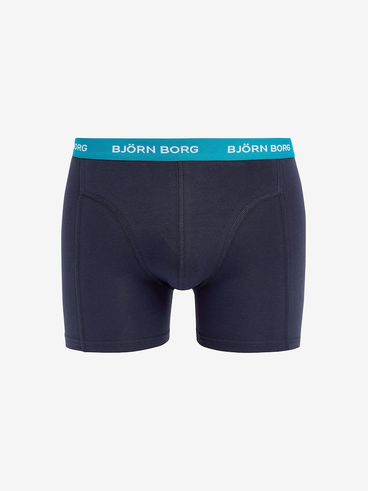 Bjorn Borg Black Cotton Stretch Boxer 5 Pack - Image 5 of 6