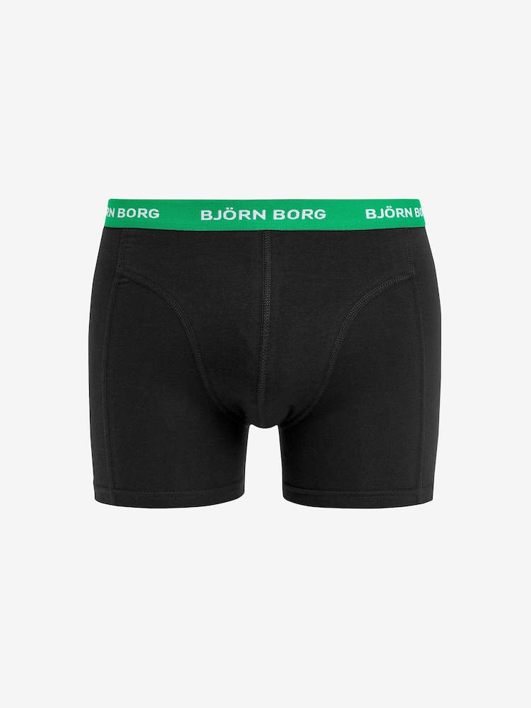 Bjorn Borg Black Cotton Stretch Boxer 5 Pack - Image 6 of 6