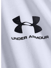 Under Armour White Left Chest Long Sleeve T-Shirt - Image 7 of 7