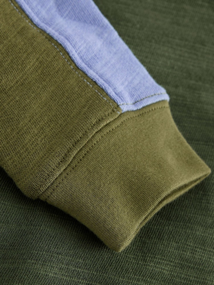 Grønn - Boden Colourblock Mid-Weight T-Shirt - Bilde 3 av 3