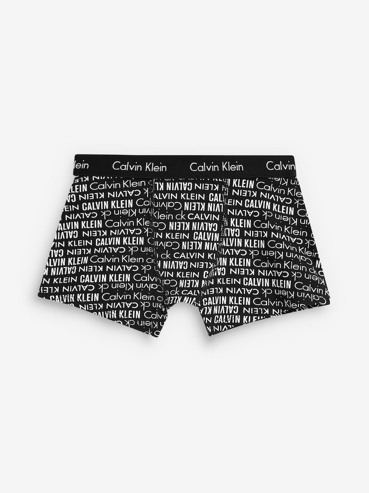 Calvin Klein – Moderne bedruckte Jungen-Unterhosen aus Baumwolle 2 er-Packung - Bild 2 von 3