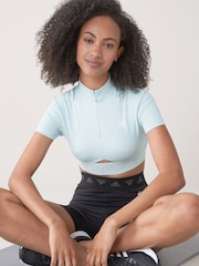 adidas ISC Cropped Zip T-Shirt - Image 4 of 5