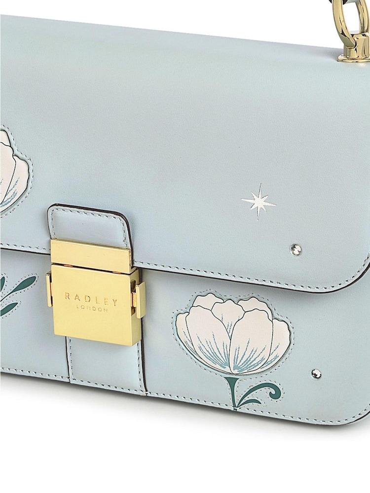 Radley London Medium Green Hanley Close Spring Rose Flapover Shoulder Bag - Image 1 of 1