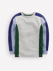 Grå - Boden Colourblock Mid-Weight T-Shirt - Bilde 1 av 3