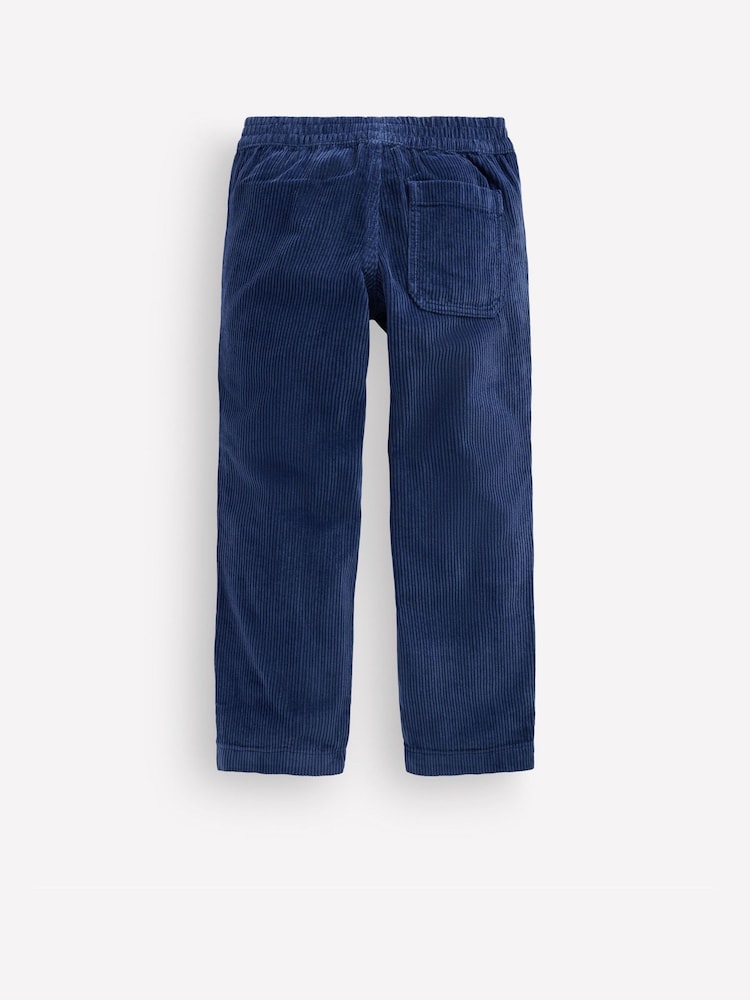 Boden Blue Pull-On Cord Trousers - Image 2 of 3