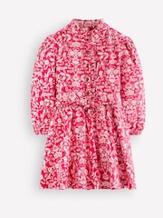 Rosa Jungle Print - Boden Maude Ruffle Shirt Dress - Bilde 1 av 3
