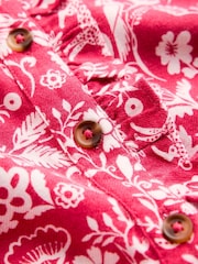 Rosa Jungle Print - Boden Maude Ruffle Shirt Dress - Bilde 3 av 3