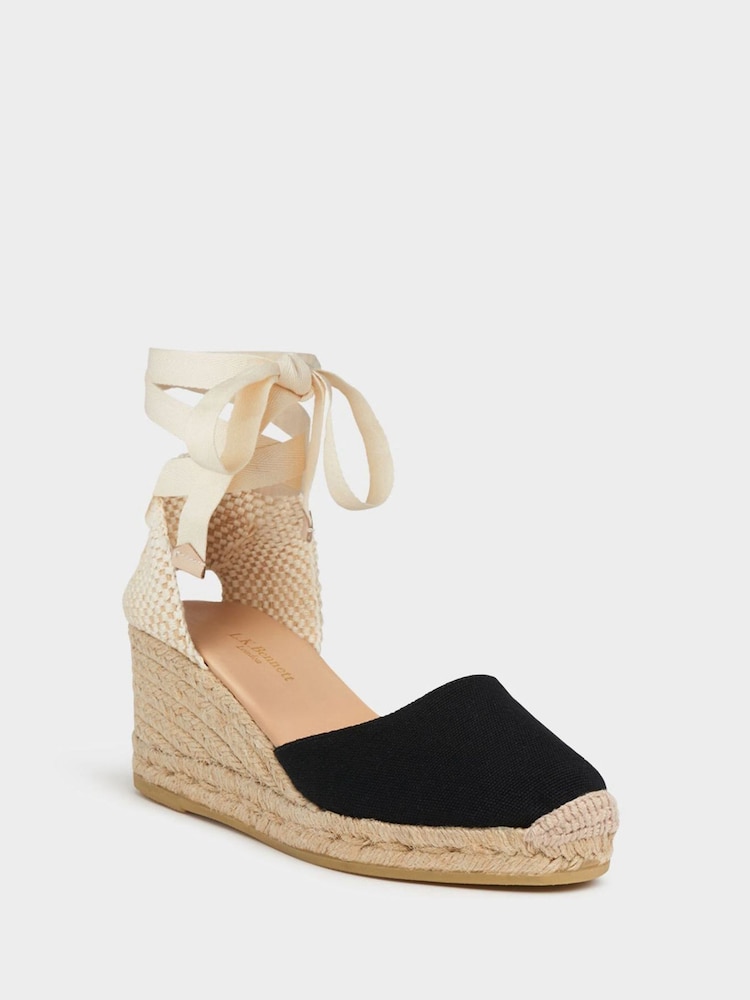LK Bennett Black Maureene Casual Sandals - Image 2 of 3 LK Bennett Black Maureene Casual Sandals - Image 2 of 3