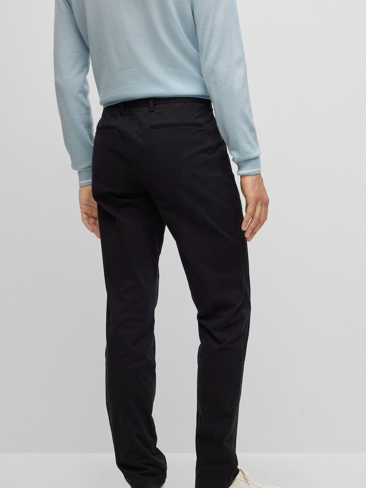 BOSS Black Slim Fit Stretch Cotton Gabardine Chinos - Image 2 of 6 BOSS Black Slim Fit Stretch Cotton Gabardine Chinos - Image 2 of 6