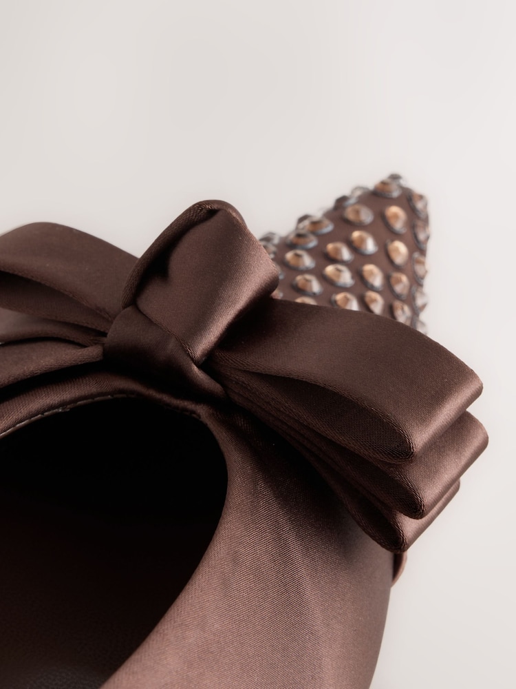 Brown Forever Comfort® Heatseal Slingback Flats - Image 10 of 10