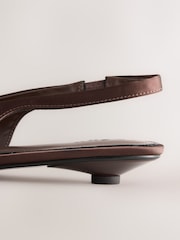 Brown Forever Comfort® Heatseal Slingback Flats - Image 8 of 10