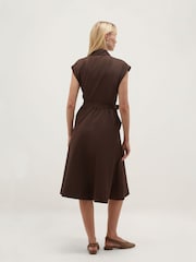 Hobbs Brown Petite Kristen Dress - Image 2 of 4