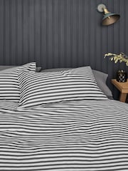 2 Pack Grey Stripe Reversible Duvet Cover and Pillowcase Set - Image 7 of 8