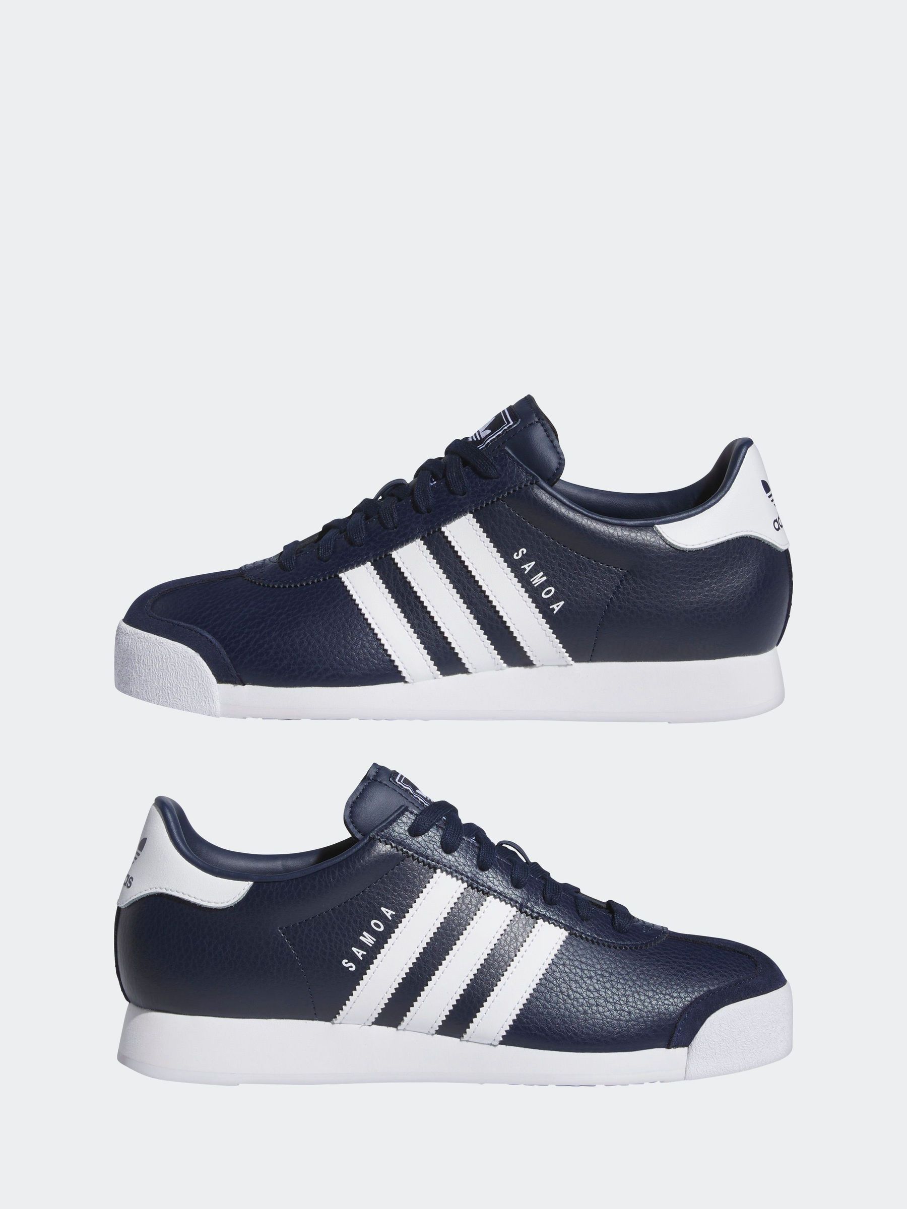 Adidas samoa navy blue and white deals