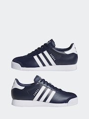 adidas Originals Navy/White Samoa Trainers - Image 3 of 9