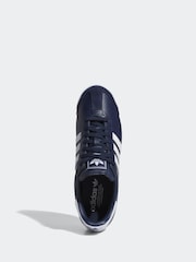 adidas Originals Navy/White Samoa Trainers - Image 4 of 9