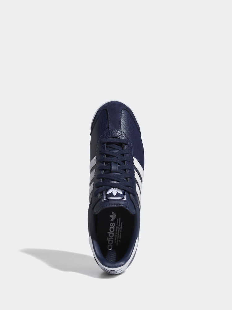 adidas Originals Navy/White Samoa Trainers - Image 4 of 9