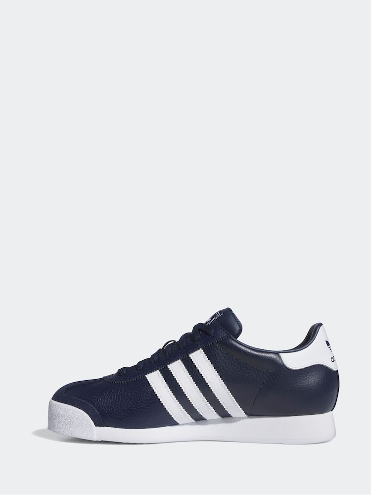 adidas Originals Navy/White Samoa Trainers - Image 6 of 9