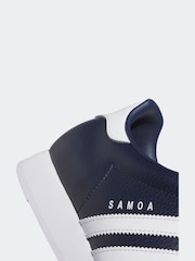adidas Originals Navy/White Samoa Trainers - Image 9 of 9