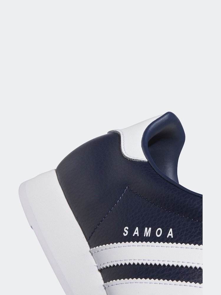 adidas Originals Navy/White Samoa Trainers - Image 9 of 9