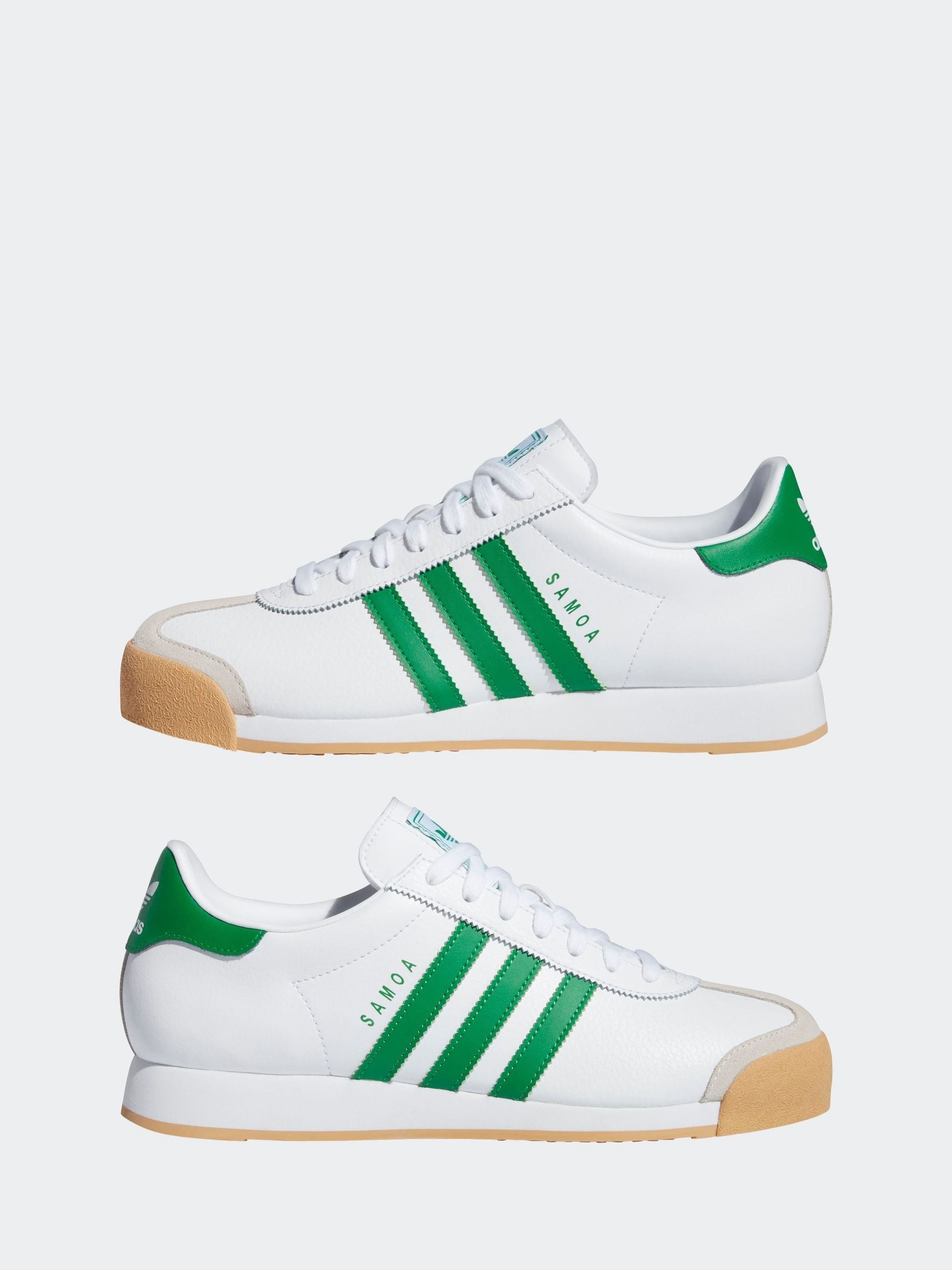 Buy adidas Originals White Green Samoa Trainers from Next USA