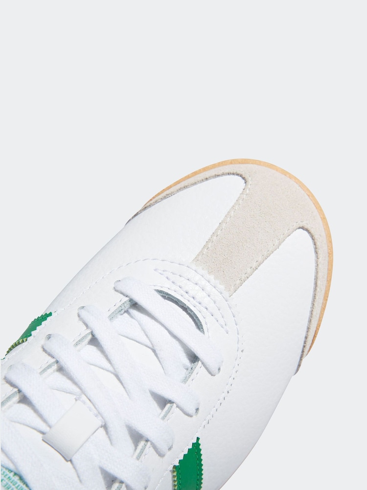 adidas Originals White/Green Samoa Trainers - Image 8 of 9