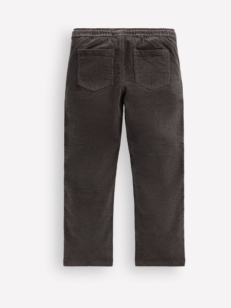 Boden Grey Slim Pull-On Trousers - Image 2 of 3