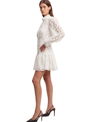 Bardot White Remy White Lace Tiered Mini Dress - Image 5 of 5