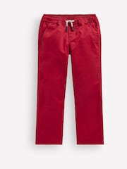 Boden Red Slim Pull-On Trousers - Image 1 of 3