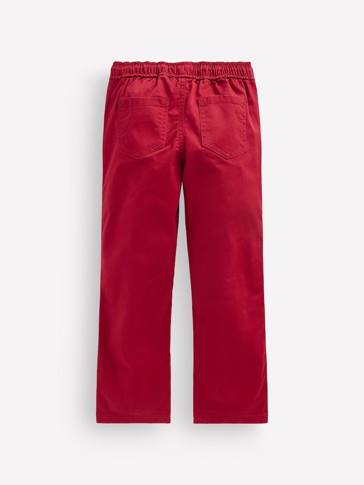 Boden Red Slim Pull-On Trousers - Image 2 of 3