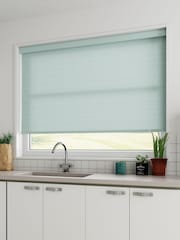 Sky Blue Mae Made To Measure Roller Blind - Image 2 of 5