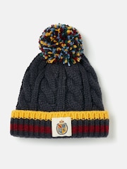 Joules Kids' Everest Navy Bobble Hat - Image 1 of 3