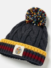 Joules Kids' Everest Navy Bobble Hat - Image 3 of 3