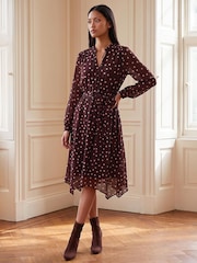 Roman Petite Spot Print Midi Dress - 4суретінің 2 суреті