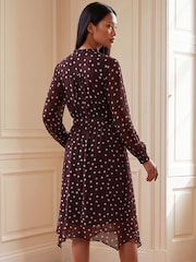 Roman Petite Spot Print Midi Dress - 4суретінің 4 суреті