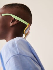 Little Bird by Jools Oliver Multi Pastel Rainbow Preppy Sunglasses - Image 4 of 11