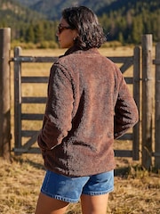 Roman Brown Sherpa Fleece Jacket - Image 2 of 4