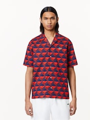 Lacoste Geo Print Logo Resort Shirt - Image 1 of 6