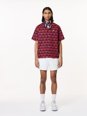 Lacoste Geo Print Logo Resort Shirt - Image 2 of 6