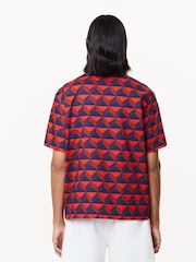 Lacoste Geo Print Logo Resort Shirt - Image 3 of 6